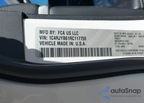 2024 Jeep Grand Cherokee 4Xe from USA, damaged, VIN 1C4RJYB61RC117750